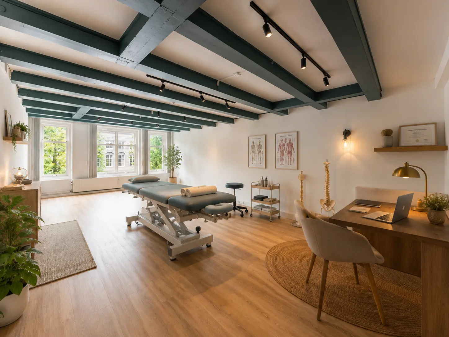 De behandelkamer van de praktijk aan de Herengracht