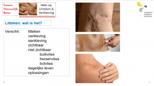 verschil tussen litteken, verkleving en aankleving