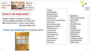 suiker in de supermarkt